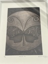 Litografía "Mariposa" P/A por Erick Menchú