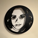 Mod Cárdenas - cara de mujer Trabajo en madera (relieve)