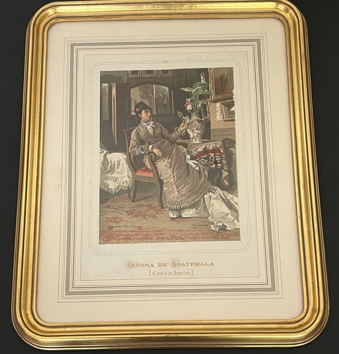 [MILz150573] Oleografía Señora de Guatemala (Centro América)