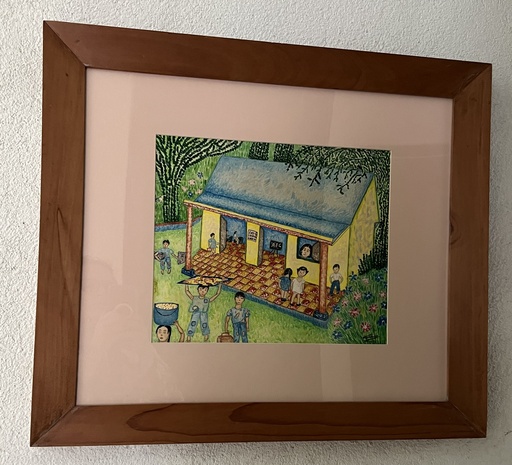 [MILz150718] Cuadro en crayon pastel