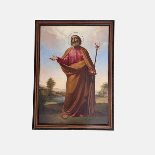 [MILz150720] Cuadro de San jose Oleo Sobre Tela 87 x 61