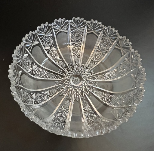 [TBz15020] Bowl de cristal de Bohemia Vintage