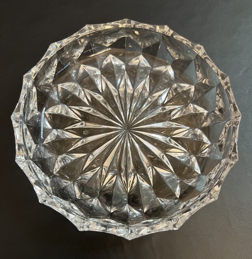[TBz15030] Platito de cristal cortado diseño de estrella