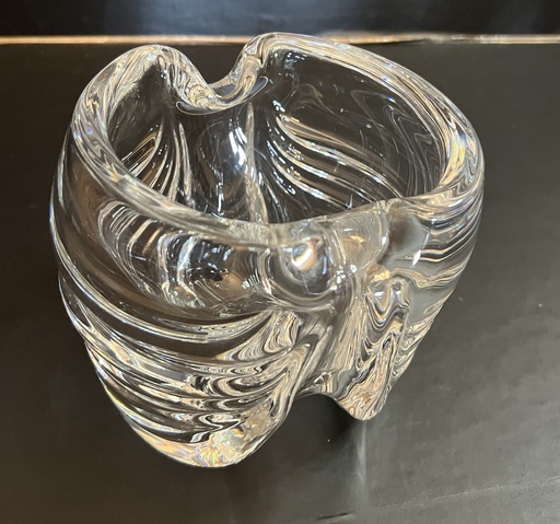 [TBz15034] Florero de cristal base amorfa