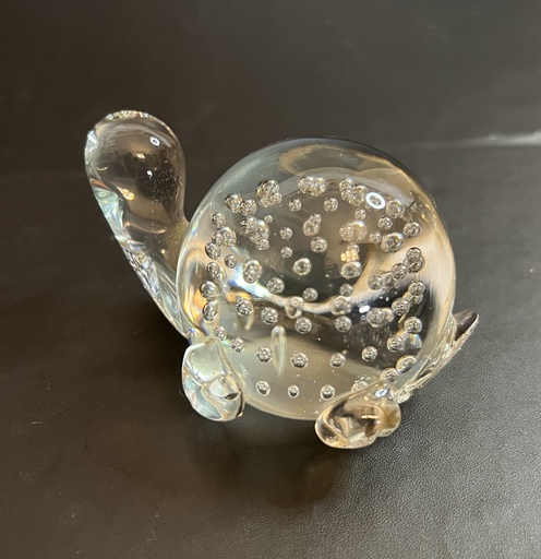[TBz15035] Pisapapeles de vidrio "Tortuga" de colección