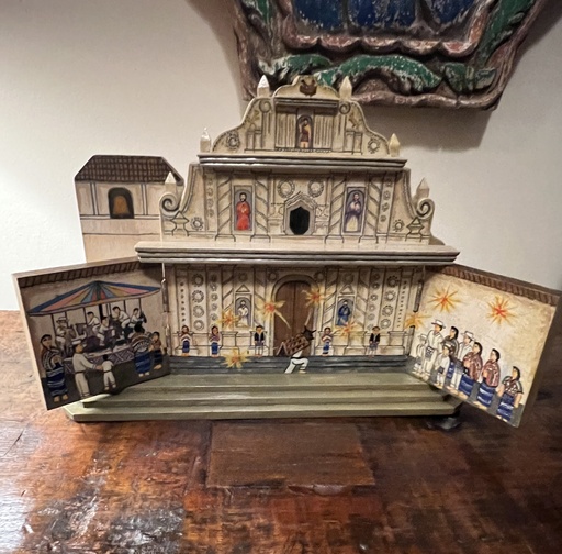 [AdC0026] Miniatura de Atrio de fachada de iglesia - Estilo Primitivista