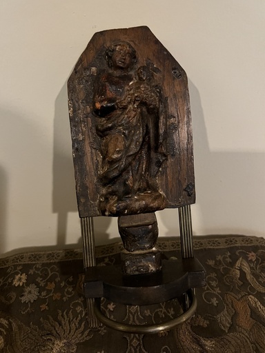 [AdC0061] Pequeña tabla con San José y el Niño Jesús